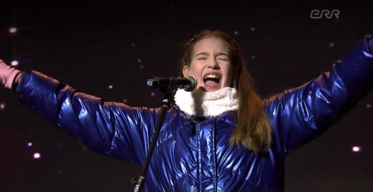 ETV VIDEOKLIPP | ARHANNA ESITAS NOORTE EUROVISIOONIL EESTIT ESINDAVAT VÕISTLUSLAULU