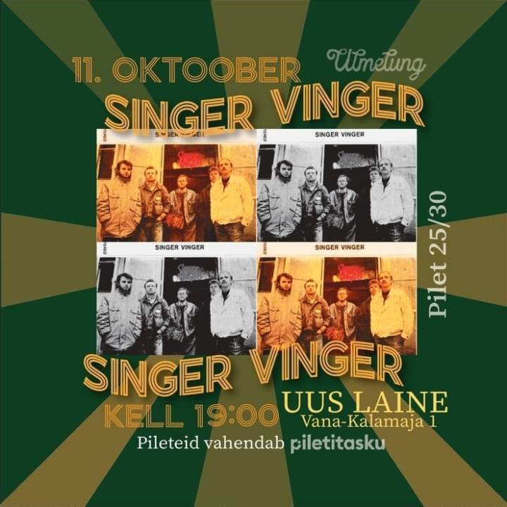SINGER VINGER TULEB OMA VANAS HEAS MÄSSUMEELSUSES!