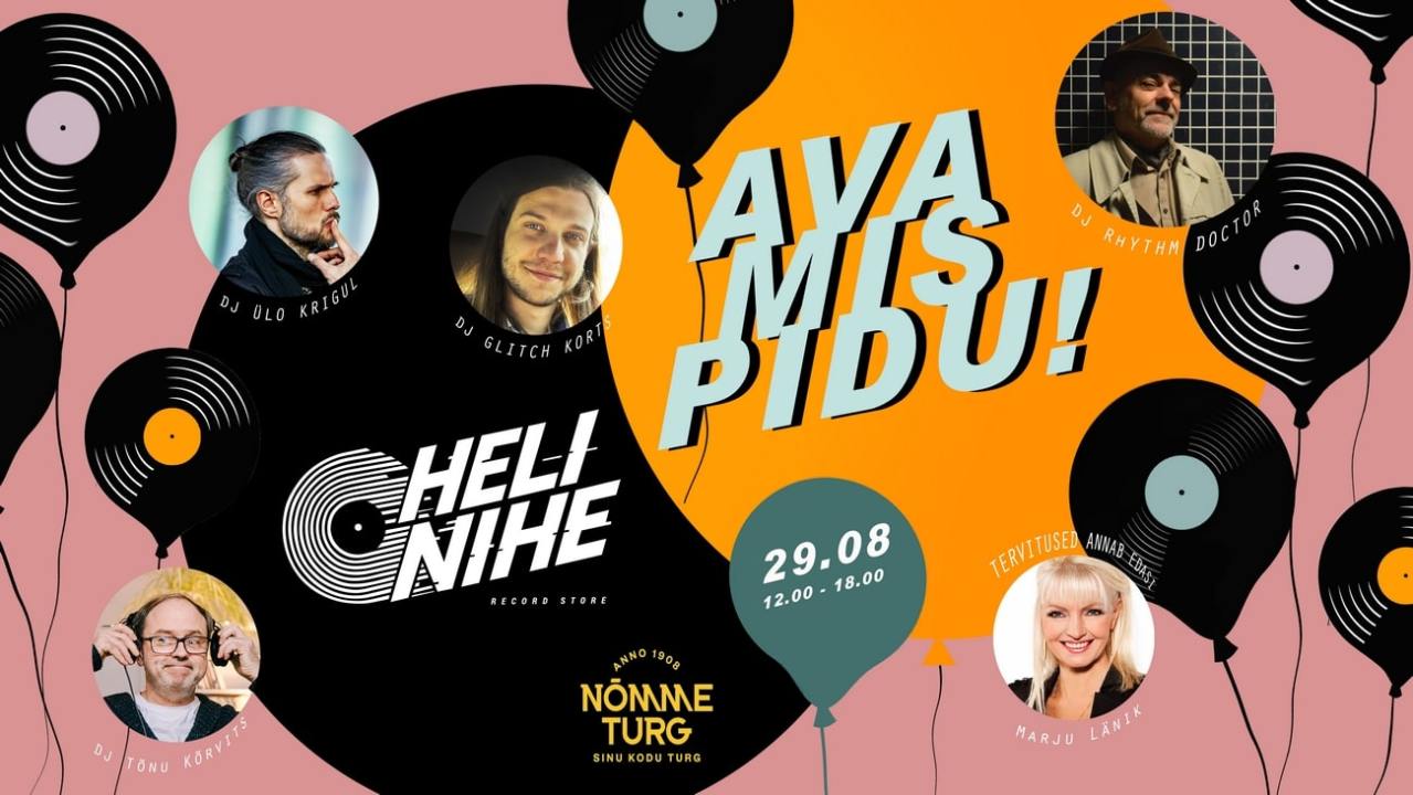TÄNA AVATAKSE NÕMME TURUL UUS PLAADIPOOD JA KULTUURIPUNKT HELINIHE